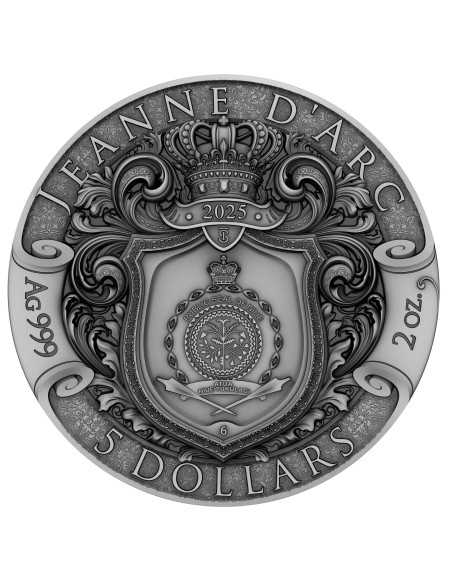 JEANNE D'ARC Llama de Gracia Moneda de Plata de 2 Oz 5$ Niue 2025 - Coins & More - Niue