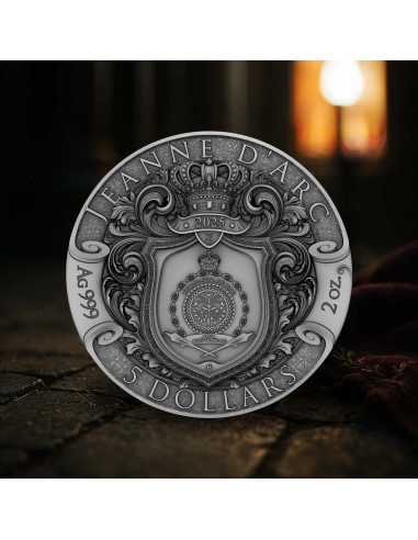 JEANNE D'ARC Llama de Gracia Moneda de Plata de 2 Oz 5$ Niue 2025 - Coins & More - Niue