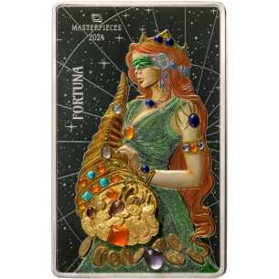 FORTUNA Capolavori 200g Argento e 10g Moneta d'Oro 10 Cedis Ghana 2024 - Coins & More - Ghana