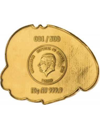 FORTUNA Capolavori 200g Argento e 10g Moneta d'Oro 10 Cedis Ghana 2024 - Coins & More - Ghana