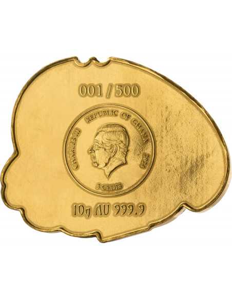FORTUNA Masterpieces 200g Silver & 10g Gold Coin 10 Cedis Ghana 2024 - Coins & More - Ghana