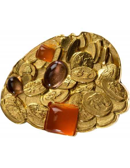 FORTUNA Masterpieces 200g Silver & 10g Gold Coin 10 Cedis Ghana 2024 - Coins & More - Ghana