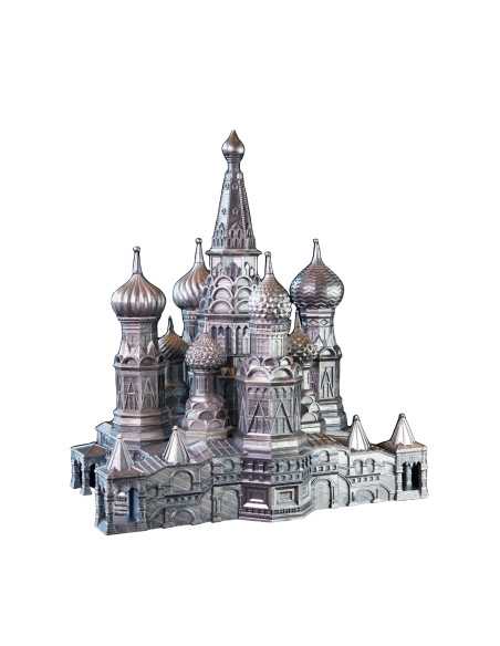 SAINT BASIL'S CATHEDRAL 10 Oz 3D Silver Coin 3000 Francs Cameroon 2025 - Coins & More - Cameroon