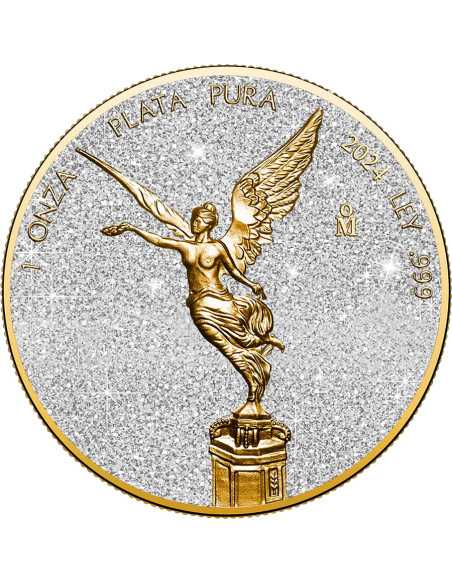 CUARZO Piedras Preciosas 1 Oz Moneda de Plata 1 Onza Libertad 2024 - Coins & More - Usa