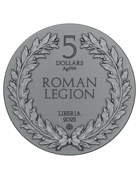 ROMAN LEGION 2 Oz Silver Coin 5$ Liberia 2025 - Coins & More - Libéria