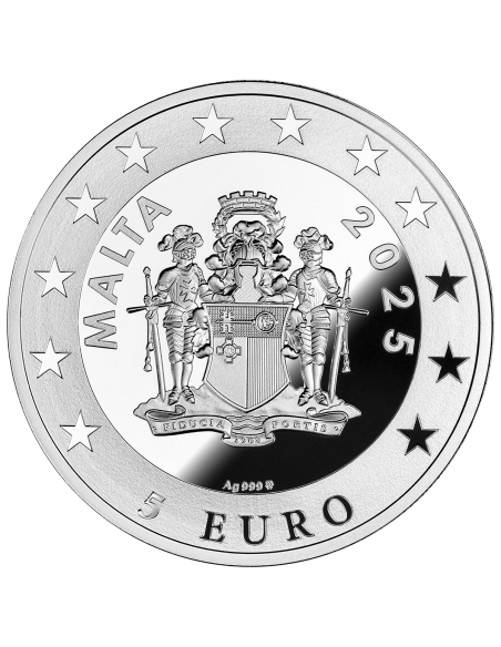 PRAGUE City Hall Clocks 1 Oz Silver Coin 5€ Euro Malta 2025 - Coins & More - Europa