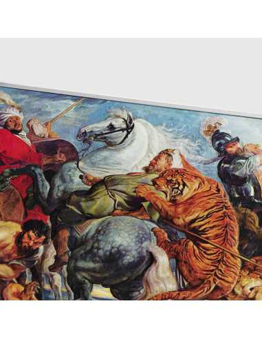 THE TIGER HUNT By Peter Paul Rubens Colored 2.5 Oz Silver & 120g Copper Coin 10000 Francs Chad 2024 - Coins & More - Tchad