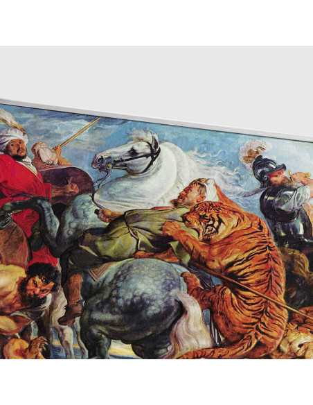 THE TIGER HUNT By Peter Paul Rubens Colored 2.5 Oz Silver & 120g Copper Coin 10000 Francs Chad 2024 - Coins & More - Tchad