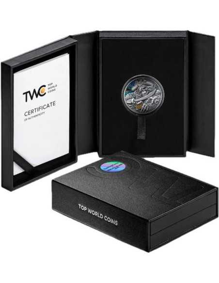PIRATE Memento Mori 1 Oz Silver Coin 5 Cedis Ghana 2025 - Coins & More - Ghana