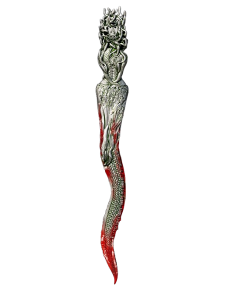 MEDUSA DAGGER Antique Finish Curse and Divine Weapon 2 Oz Silver Coin 2000 Francs Cameroon 2025 - Coins & More - Camerún