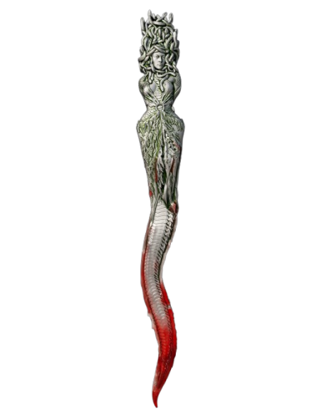 MEDUSA DAGGER Antique Finish Curse and Divine Weapon 2 Oz Silver Coin 2000 Francs Cameroon 2025 - Coins & More - Camerún