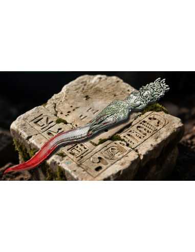 MEDUSA DAGGER Antique Finish Curse and Divine Weapon 2 Oz Silver Coin 2000 Francs Cameroon 2025 - Coins & More - Camerún