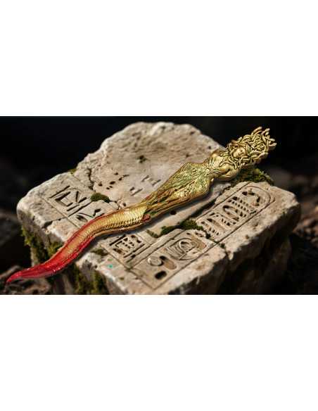 MEDUSA DAGGER Gold Gilded Curse and Divine Weapon 2 Oz Silver Coin 2000 Francs Cameroon 2025 - Coins & More - Cameroun