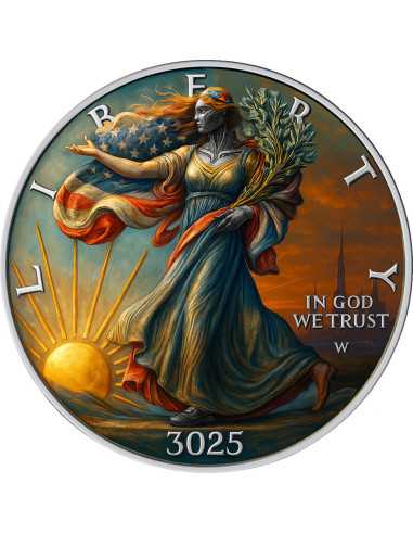 3025 THE FUTURE COIN 1 Oz Silver Coin 1$ USA 2025 - Coins & More - Usa