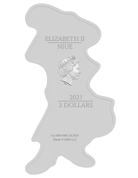 PUSS IN BOOTS Shape 20 Anniversary 1 Oz Silver Coin 2$ Niue 2021 - Coins & More - Niue