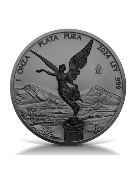 LIBERTAD Ruthenium & Black Platinum 1 Oz Silver Coin Mexico 2024 - Coins & More - Mexique