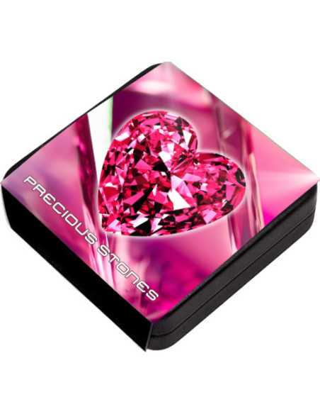 PINK TOPAZ Precious Gemstones 1 Oz Silver Coin 1 Onza Libertad 2024 - Coins & More - Usa