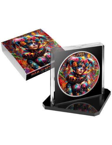 HARLEQUIN Dia De Los Muertos 1 Oz Silver coin 1 Ounce Mexico 2024 - Coins & More - Mexique