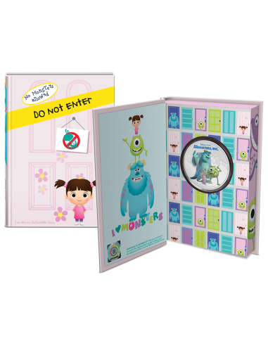 MONSTERS INC 20th Anniversary 1 Oz Disney Silver Coin 2$ Dollars Niue 2021 - Coins & More - Niue
