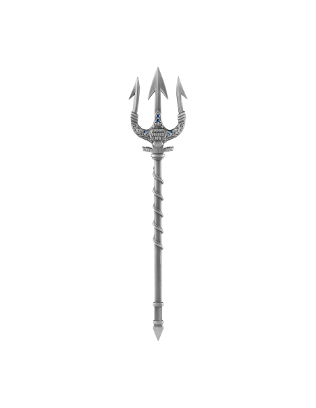 POSEIDON TRIDENT Antique Finish 2 Oz Silver 3D Coin 10000 Francs Tchad 2025 - Coins & More - Chad
