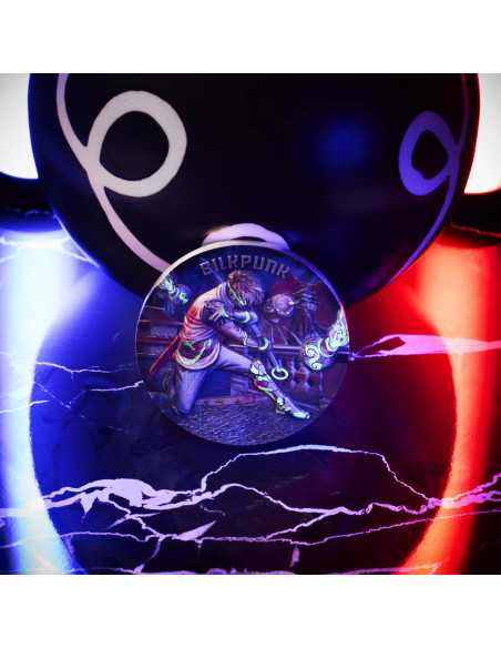 SILKPUNK The Punk Universe 200g Silver UV Fluorescent Coin 15$ Niue 2025 - Coins & More - Niue