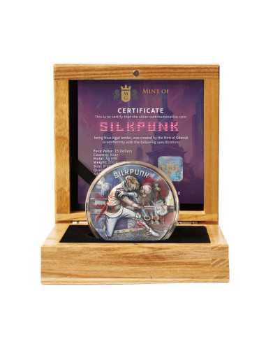 SILKPUNK The Punk Universe 200g Silver UV Fluorescent Coin 15$ Niue 2025 - Coins & More - Niue