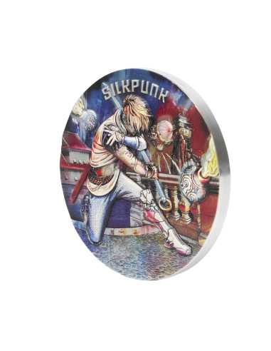 SILKPUNK The Punk Universe 200g Silver UV Fluorescent Coin 15$ Niue 2025 - Coins & More - Niue