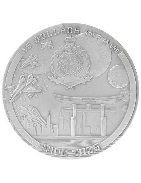 SILKPUNK The Punk Universe 200g Silver UV Fluorescent Coin 15$ Niue 2025 - Coins & More - Niue
