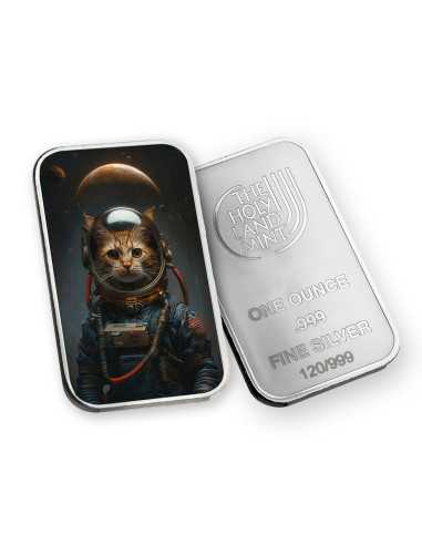 COSMO Human Cats Premium Silver Cast Bar 1 Oz Silver - Coins & More - Silver