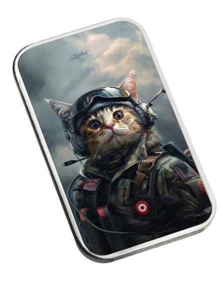 SARGE Human Cats Premium Silver Cast Bar 1 Oz Silver - Coins & More - Silber