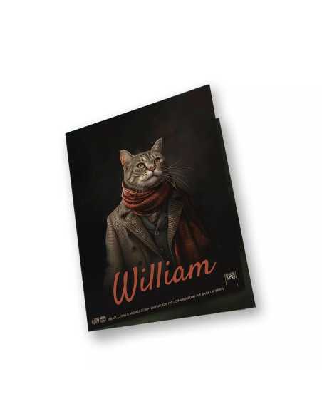 WILLIAM Human Cats Premium Silver Cast Bar 1 Oz Silver - Coins & More - Silver