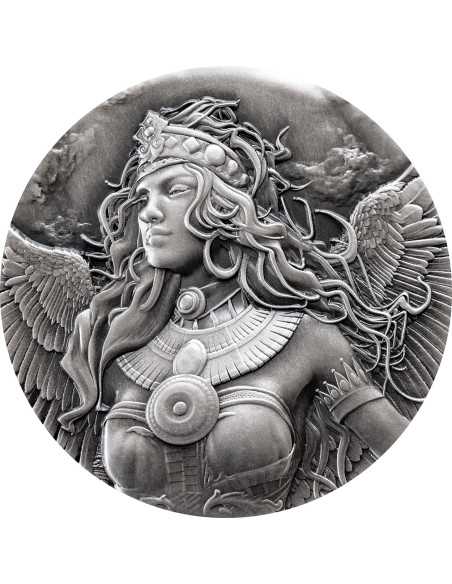 ISIS Egyptian Heritage 2 Oz Silver Coin 20$ Liberia 2025 - Coins & More - Libéria