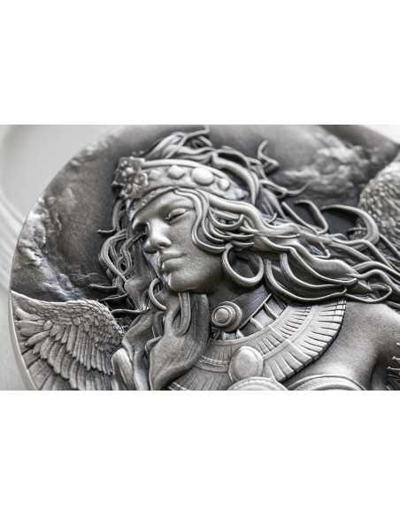 ISIS Egyptian Heritage 2 Oz Silver Coin 20$ Liberia 2025 - Coins & More - Libéria