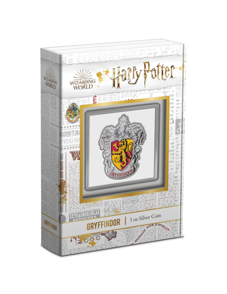 BLASON DE GRYFFONDOR - HARRY POTTER 1 Oz Silver Coin 2$ Dollars Niue 2021 - Coins & More - Niue