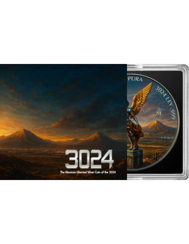 3024 THE FUTURE COIN 1 Oz Silver Coin Mexico 2024 - Coins & More - Mexiko
