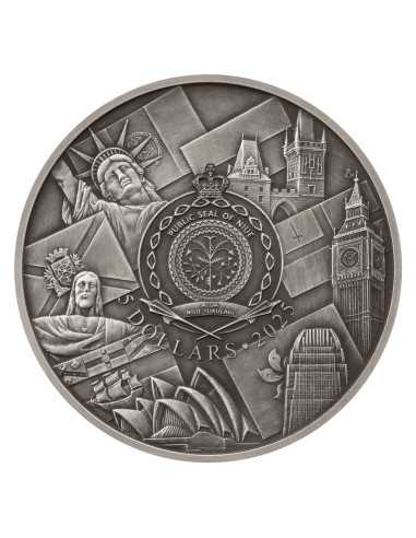 HONG KONG Journey Around The World 3 Oz Silver Coin 5$ Niue 2025 - Coins & More - Niue