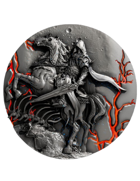 DEATH Four Horsemen 2 Oz Silver Coin 2000 Francs Cameroon 2025 - Coins & More - Cameroon