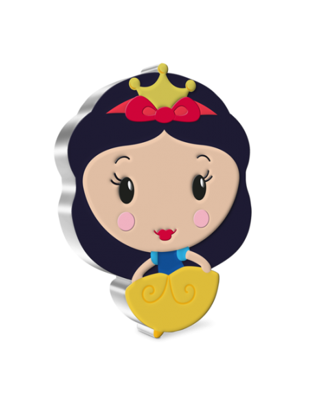 SNOW WHITE Chibi Princess Series 1 Oz Silver Coin 2$ Niue 2021 - Coins & More - Niue