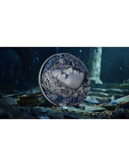 ATLANTIS Forgotten Civilization 2 Oz Silver & 11.5 Oz Copper Coin 2000 Francs Cameroon 2025 - Coins & More - Camerun