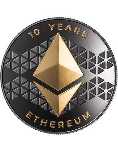 ETHEREUM Binary World 1 Oz Silver Coin 0.001 ether United Crypto States 2025 - Coins & More - Münzen nach Ländern