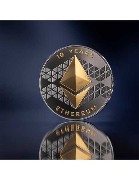 ETHEREUM Binary World 1 Oz Silver Coin 0.001 ether United Crypto States 2025 - Coins & More - Münzen nach Ländern