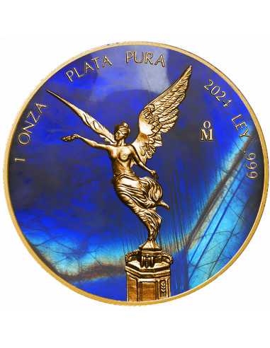 MOONSTONE Metal Stones 1 Oz Silver Coin Mexico 2024 - Coins & More - Mexique