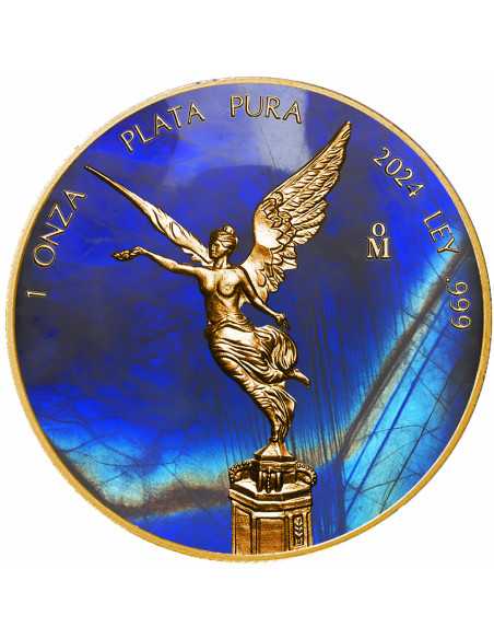 MOONSTONE Metal Stones 1 Oz Silver Coin Mexico 2024 - Coins & More - Mexique