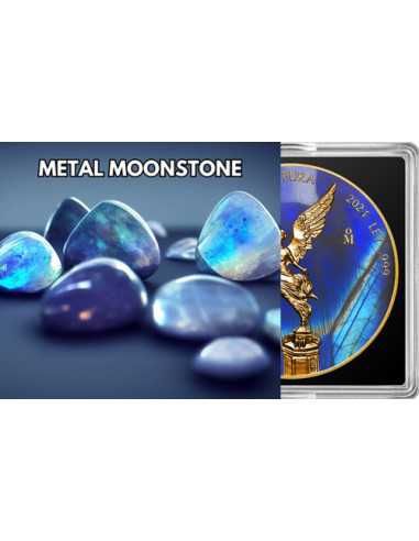 MOONSTONE Metal Stones 1 Oz Silver Coin Mexico 2024 - Coins & More - Mexique