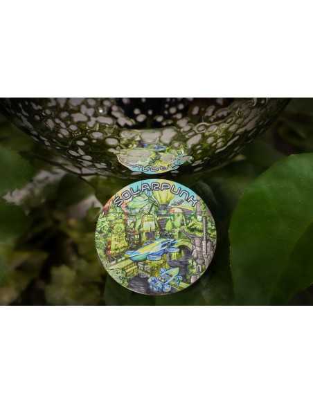 SOLARPUNK The Punk Universe 2 Oz Silver UV Fluorescent Coin 5$ Niue 2024 - Coins & More - Niue