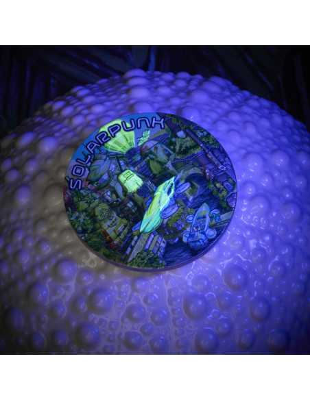 SOLARPUNK The Punk Universe 2 Oz Silver UV Fluorescent Coin 5$ Niue 2024 - Coins & More - Niue