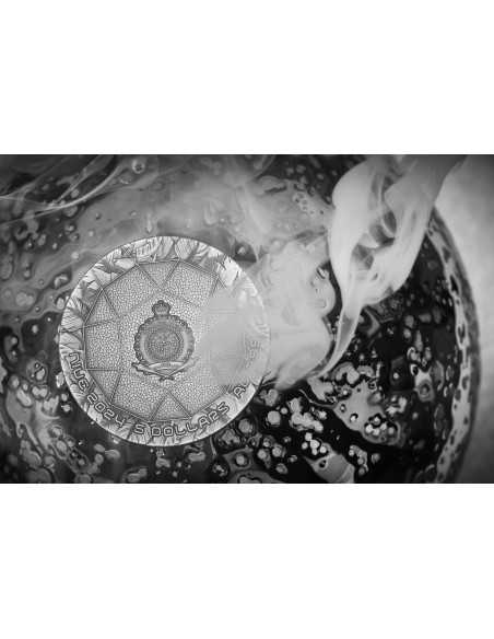 SOLARPUNK The Punk Universe 2 Oz Silver UV Fluorescent Coin 5$ Niue 2024 - Coins & More - Niue
