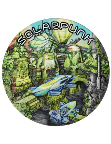 SOLARPUNK The Punk Universe 2 Oz Silver UV Fluorescent Coin 5$ Niue 2024 - Coins & More - Niue