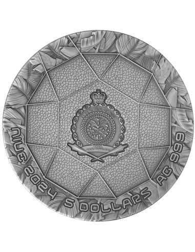 SOLARPUNK The Punk Universe 2 Oz Silver UV Fluorescent Coin 5$ Niue 2024 - Coins & More - Niue