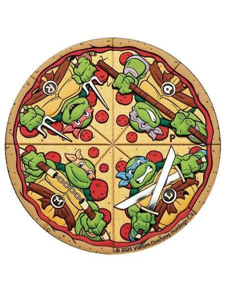 PIZZA Teenage Mutant Ninja Turtles 2 Oz Silver Coin 2$ Tuvalu 2025 - Coins & More - Tuvalu